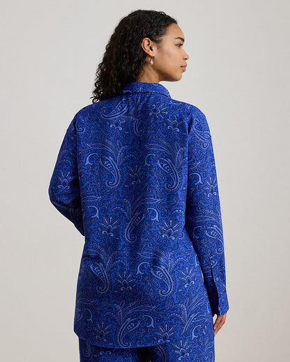 Ralph Lauren Relaxed Fit Paisley Crepe Shirt