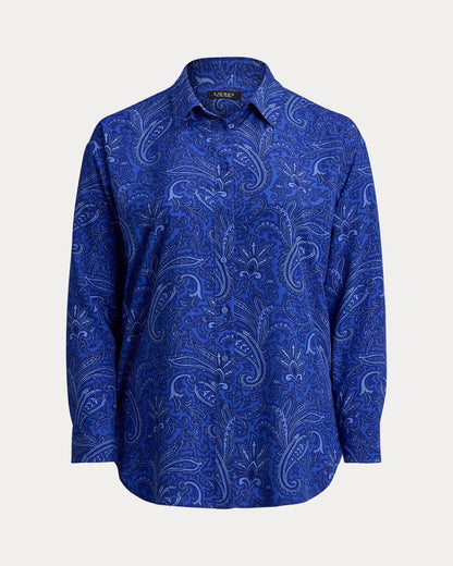 Ralph Lauren Relaxed Fit Paisley Crepe Shirt