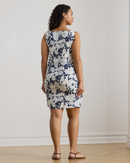Ralph Lauren Floral Linen Sleeveless Dress