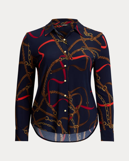 Ralph Lauren Slim Fit BeltingPrint Jersey Shirt