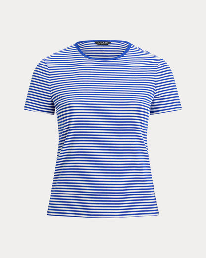 Ralph Lauren Striped Stretch Cotton Crewneck Tee