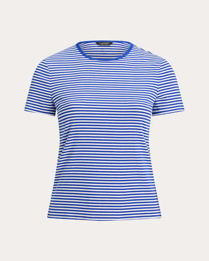 Ralph Lauren Striped Stretch Cotton Crewneck Tee