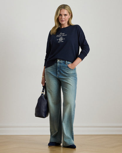 Ralph Lauren EmbroideredCrest Fleece Pullover