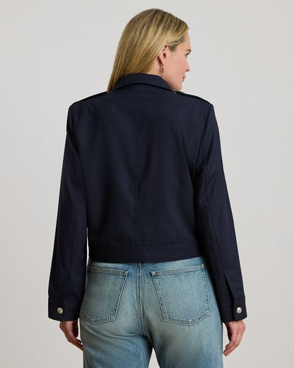 Ralph Lauren Cropped WoolBlend Twill Jacket