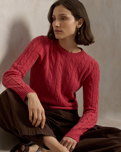 Ralph Lauren CableKnit Cashmere Sweater