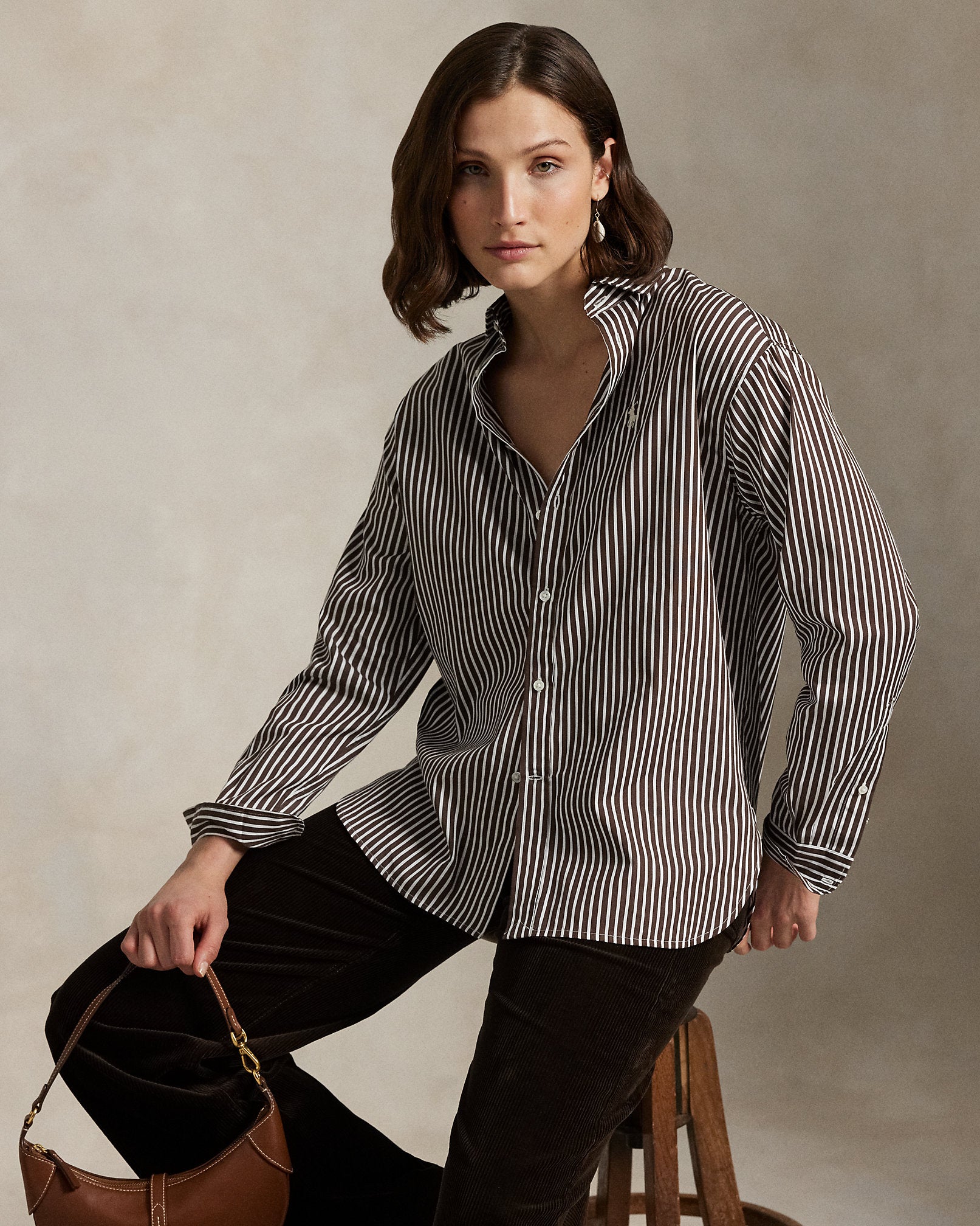 Ralph Lauren Relaxed Fit Striped Cotton Shirt