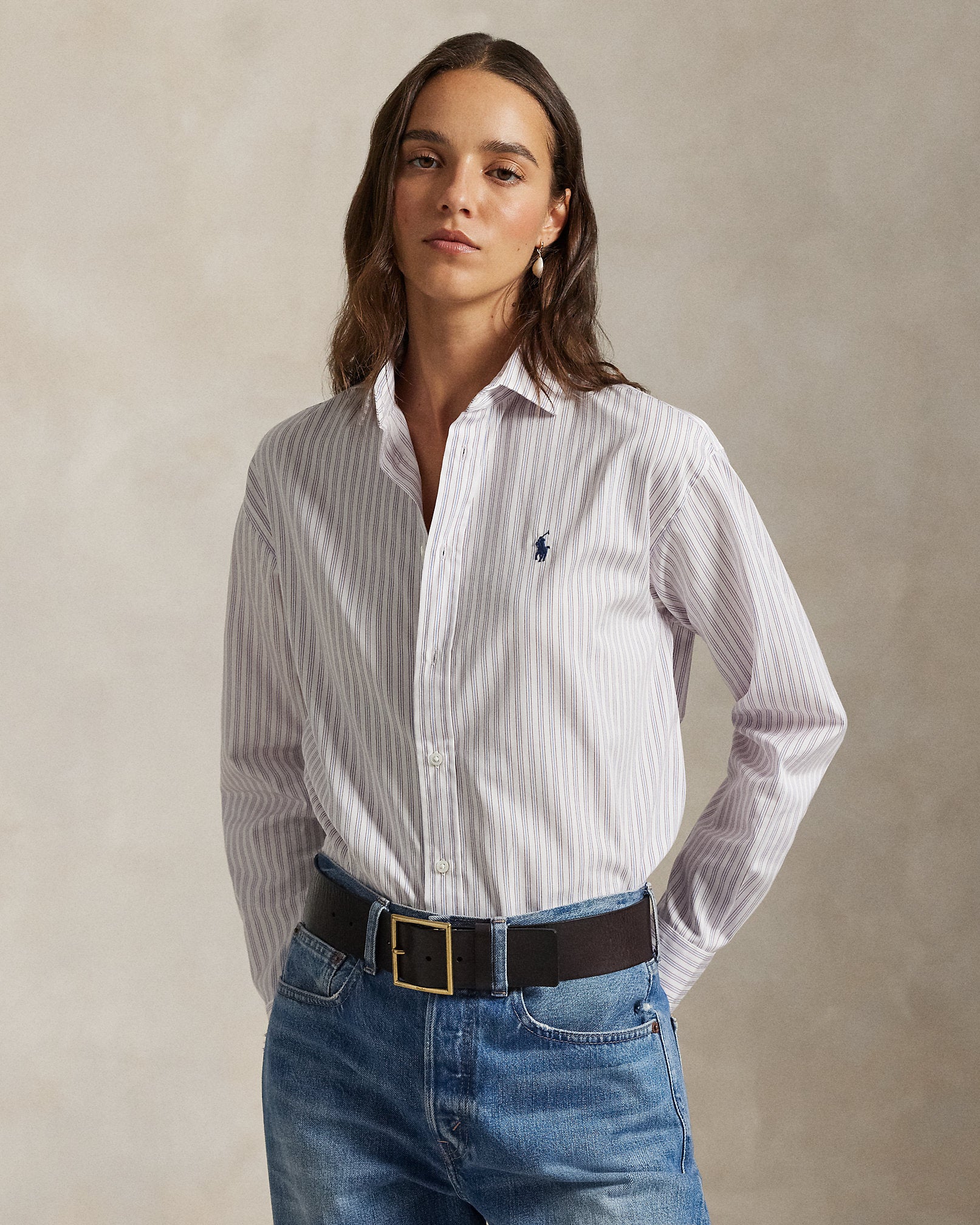 Ralph Lauren Relaxed Fit Striped Cotton Shirt