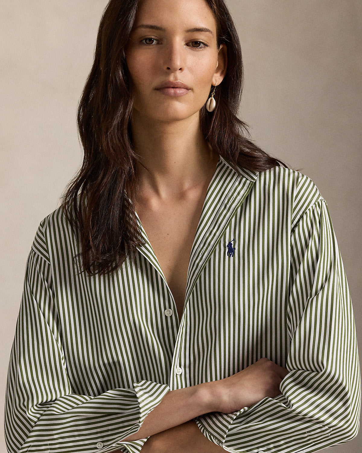 Ralph Lauren Relaxed Fit Striped Cotton Shirt