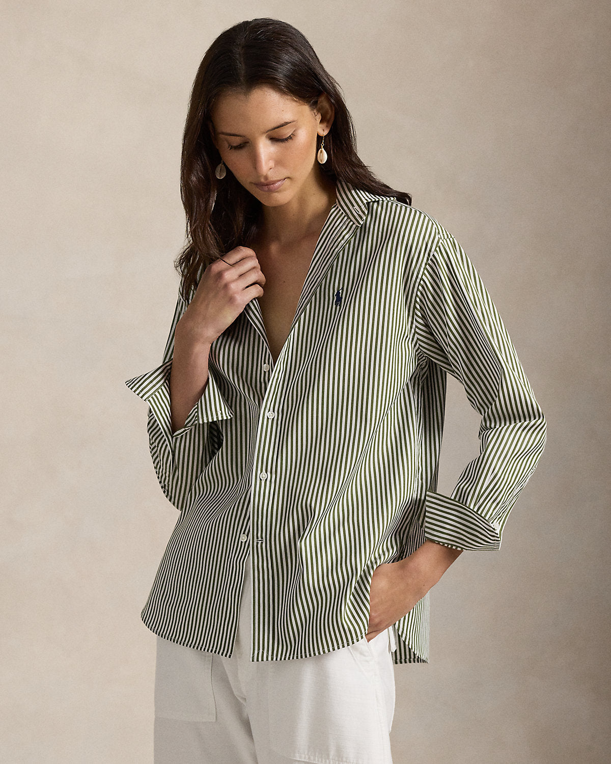 Ralph Lauren Relaxed Fit Striped Cotton Shirt