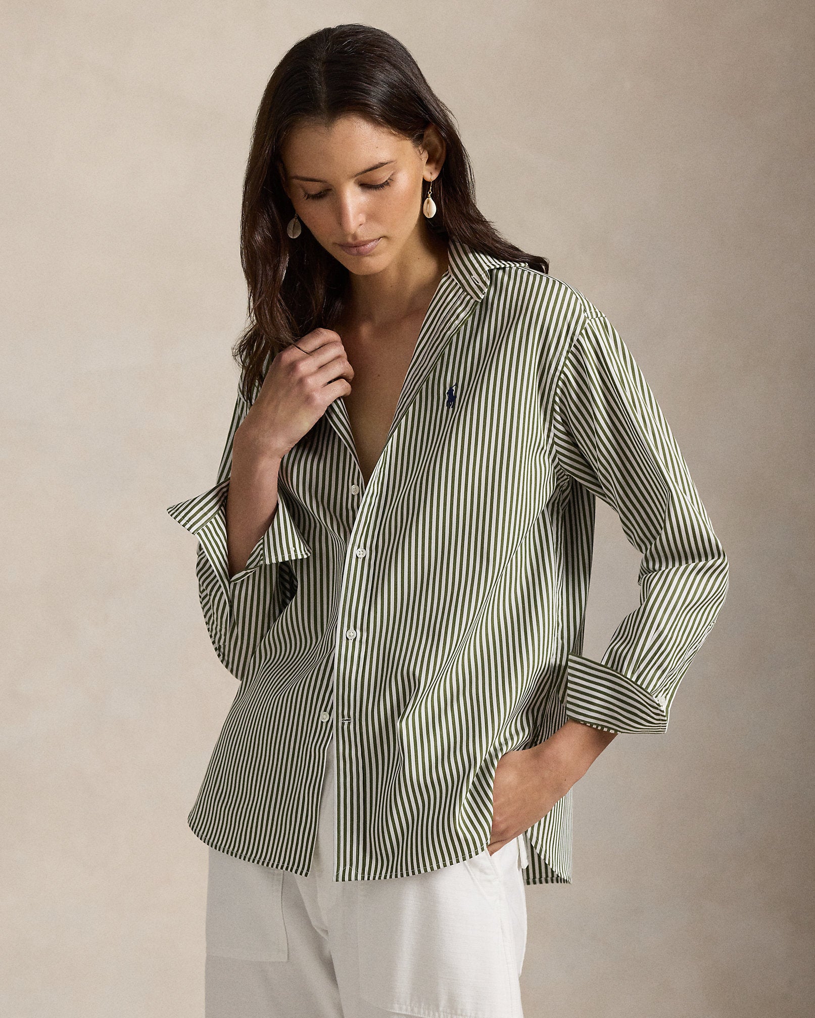 Ralph Lauren Relaxed Fit Striped Cotton Shirt