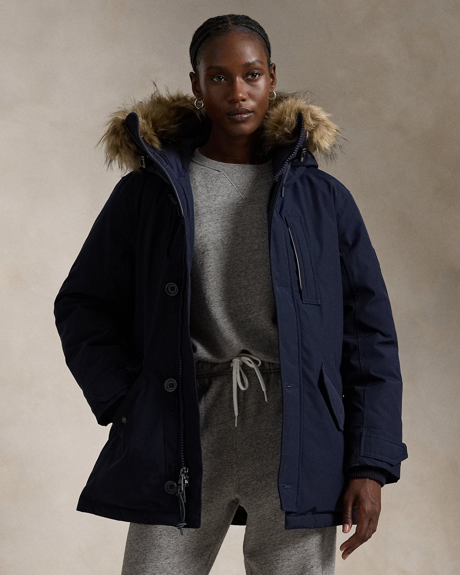 Ralph Lauren FauxFurTrim Down Parka