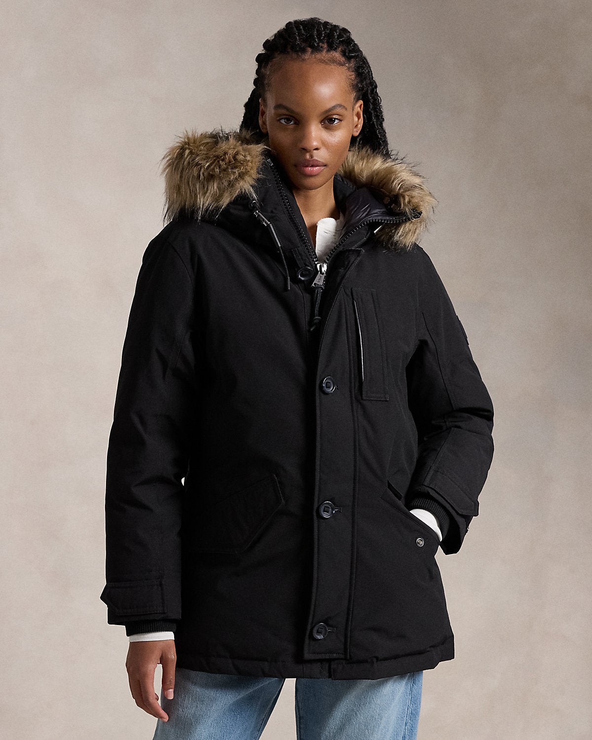 Ralph Lauren FauxFurTrim Down Parka