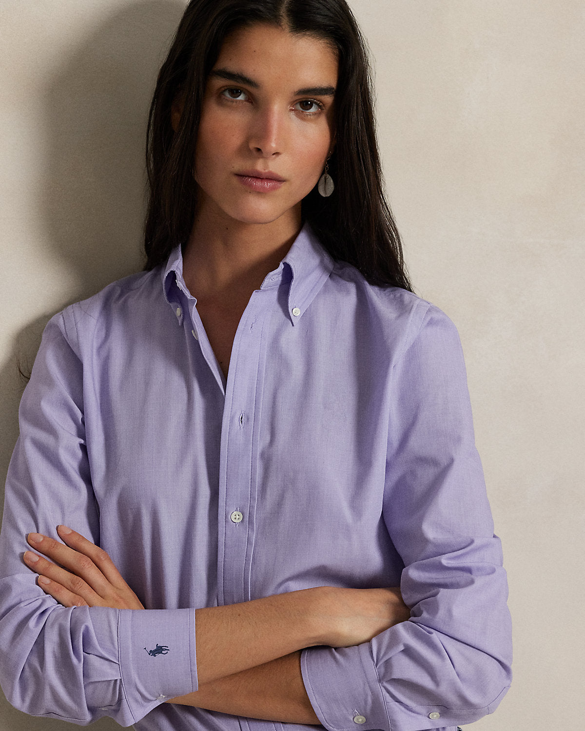 Ralph Lauren EndOnEnd Stretch Slim Fit Cotton Shirt