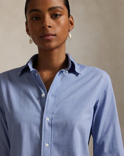 Ralph Lauren EndOnEnd Stretch Slim Fit Cotton Shirt