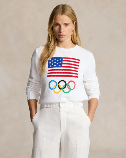 Ralph Lauren Team USA Graphic Cotton Sweater