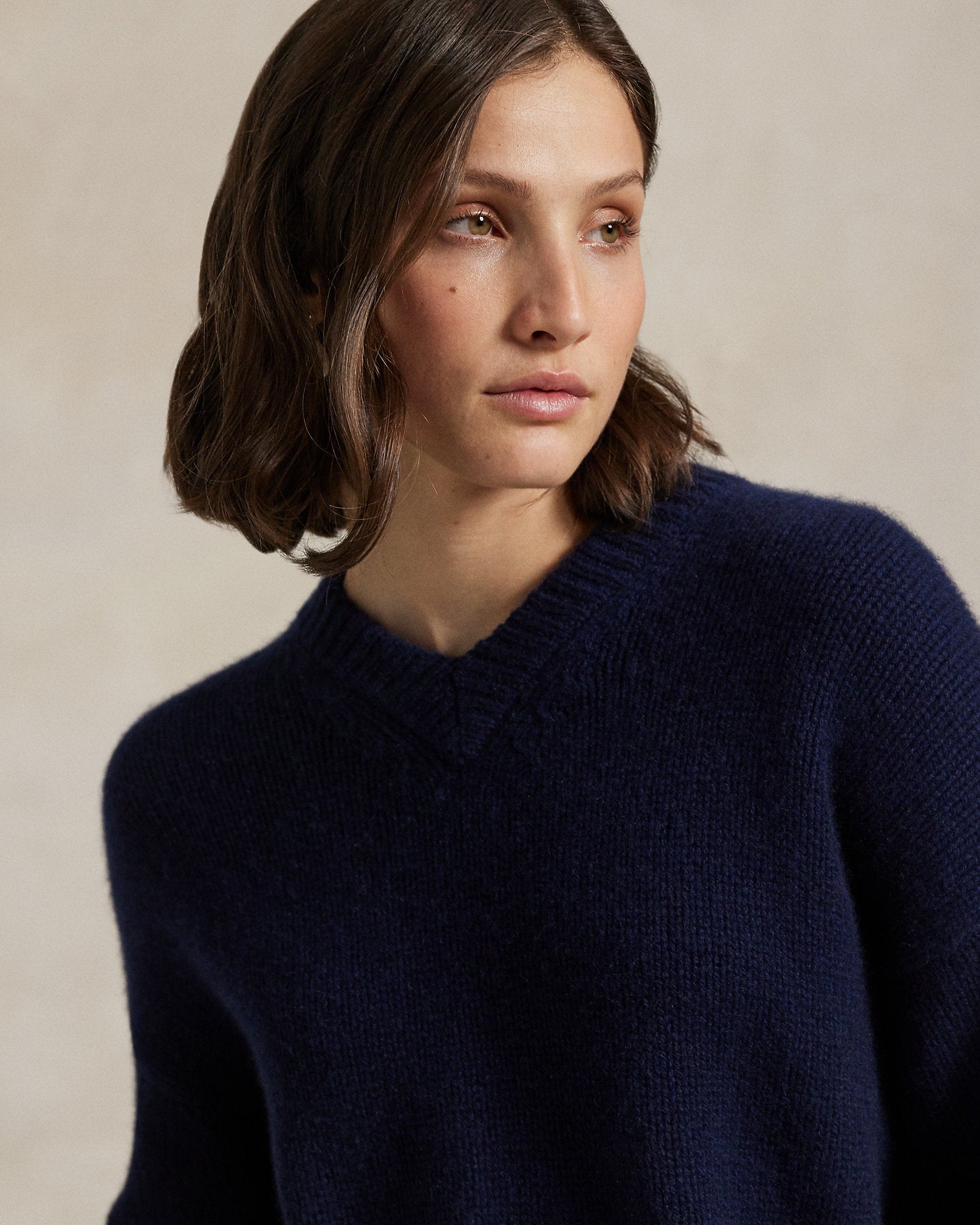 Ralph Lauren Cashmere High VNeck Sweater