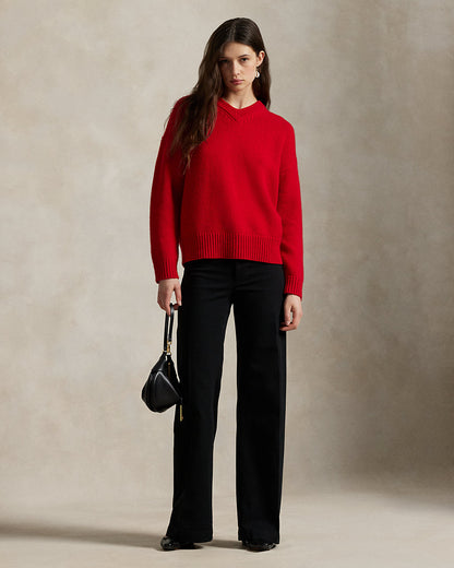 Ralph Lauren Cashmere High VNeck Sweater