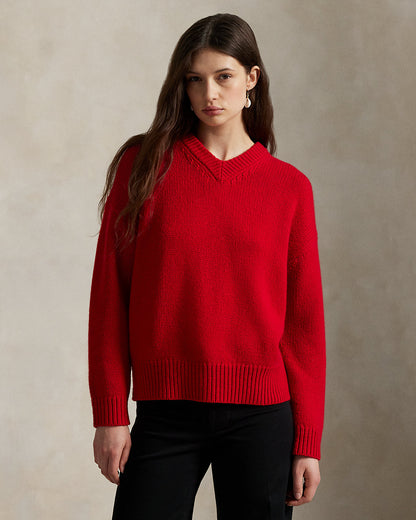 Ralph Lauren Cashmere High VNeck Sweater