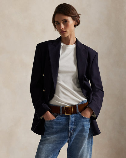 Ralph Lauren DoubleBreasted Stretch Wool Blazer