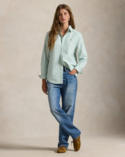 Ralph Lauren Classic Fit Striped Cotton Oxford Shirt