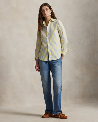 Ralph Lauren Classic Fit Striped Cotton Oxford Shirt