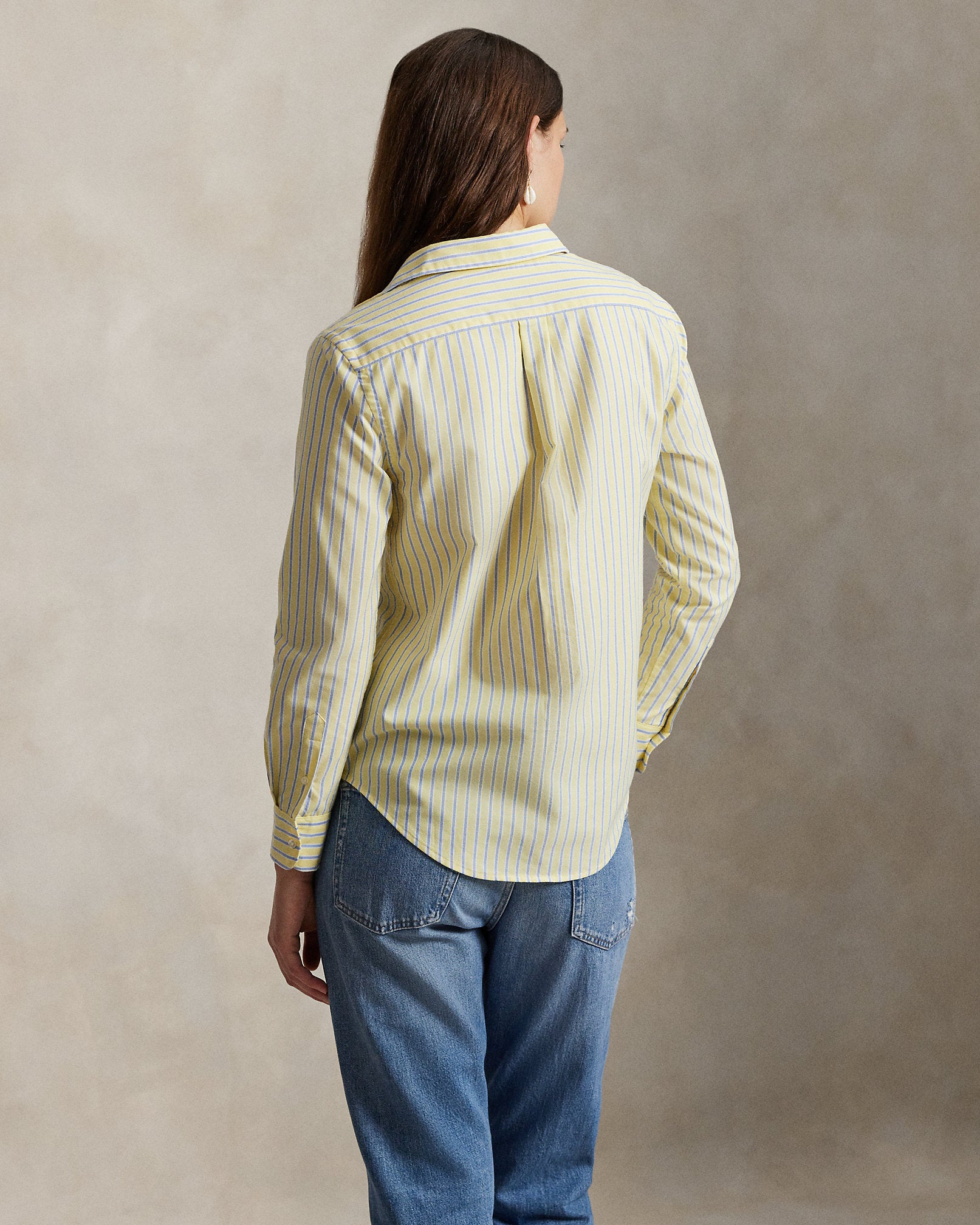 Ralph Lauren Classic Fit Striped Cotton Oxford Shirt