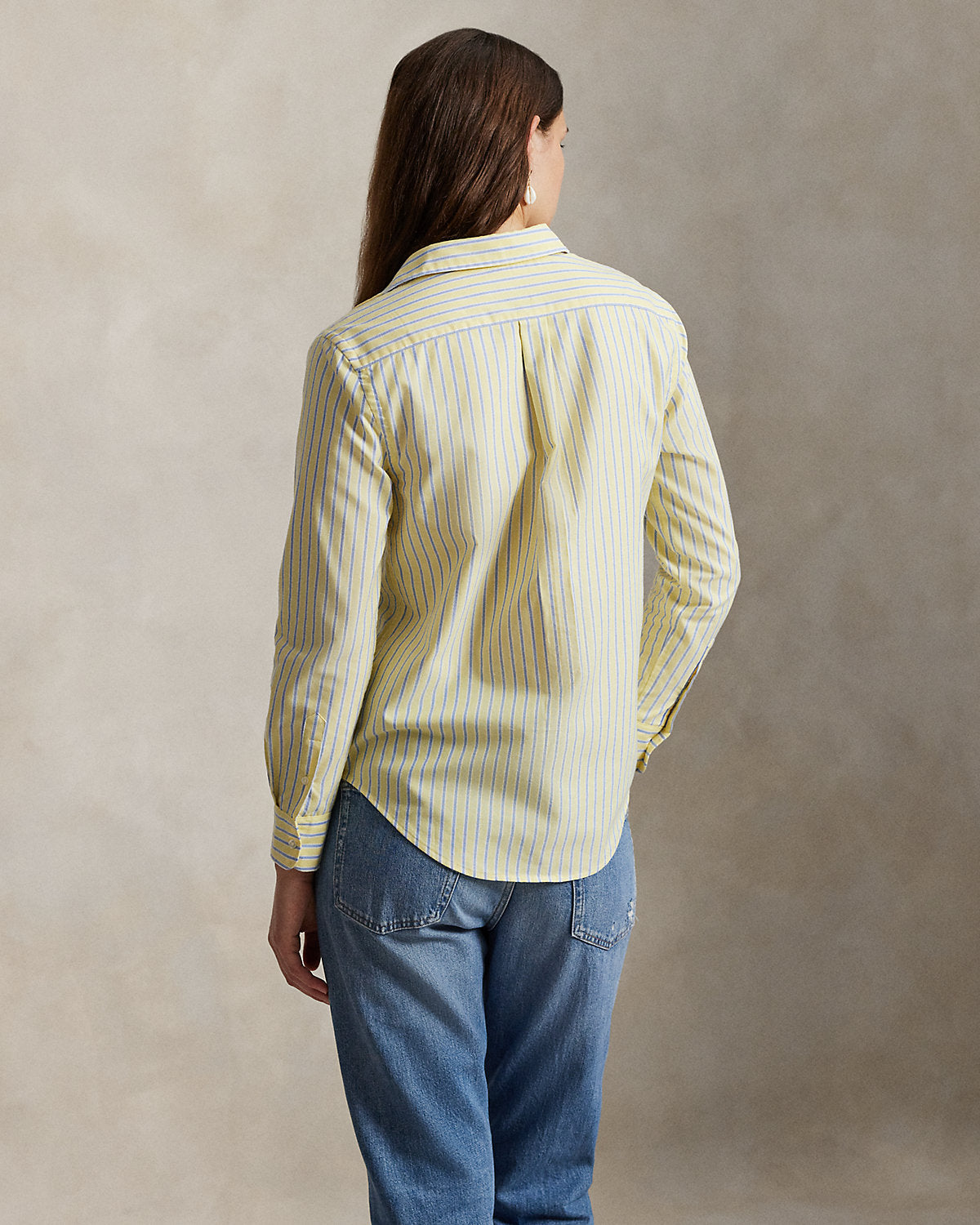 Ralph Lauren Classic Fit Striped Cotton Oxford Shirt