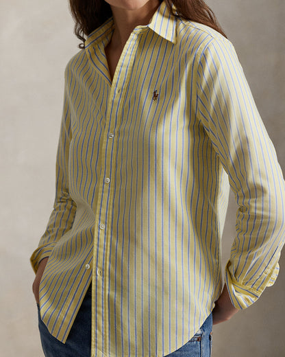 Ralph Lauren Classic Fit Striped Cotton Oxford Shirt