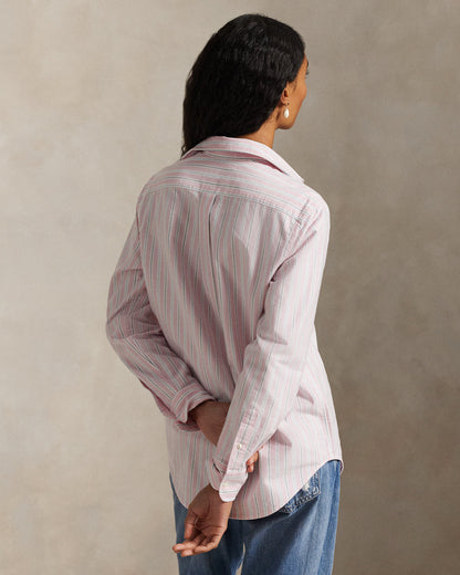 Ralph Lauren Classic Fit Striped Cotton Oxford Shirt