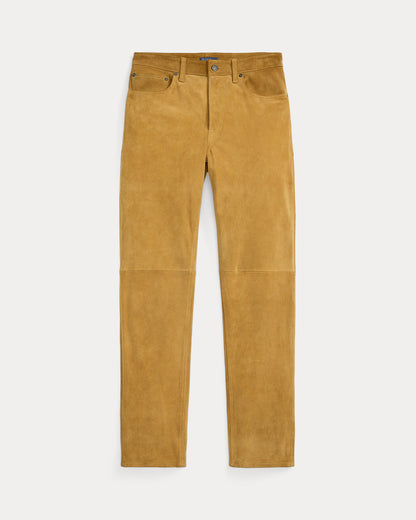 Ralph Lauren Suede Relaxed Straight Pant