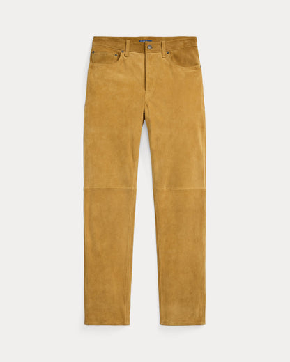 Ralph Lauren Suede Relaxed Straight Pant