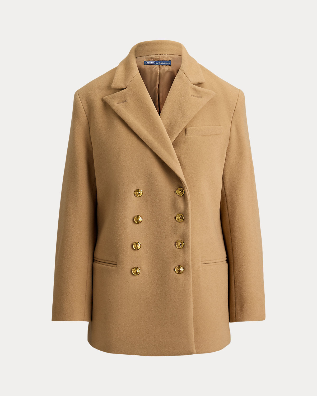 Ralph Lauren DoubleBreasted Wool Melton Blazer