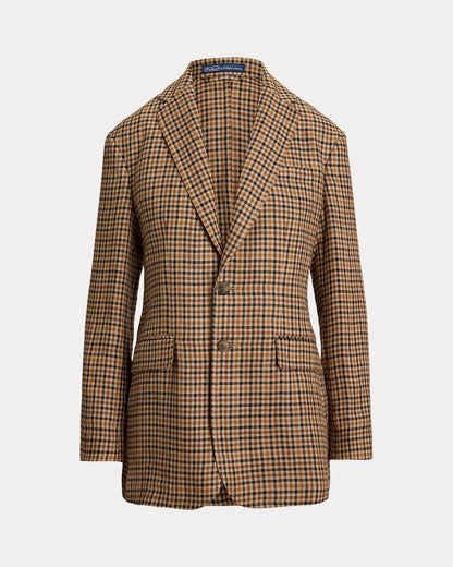 Ralph Lauren SingleBreasted Plaid Tweed Blazer