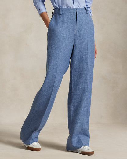 Ralph Lauren LinenCotton Twill WideLeg Pant