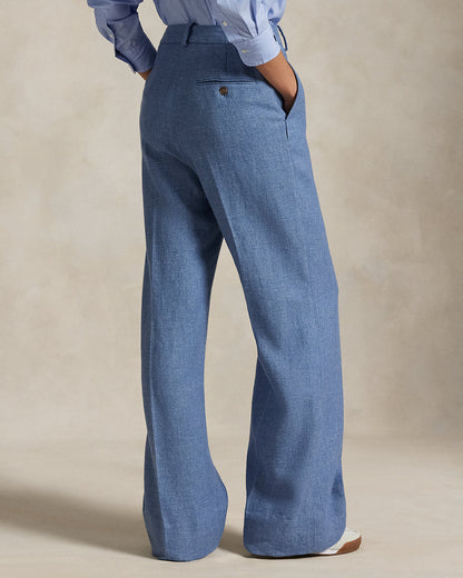 Ralph Lauren LinenCotton Twill WideLeg Pant