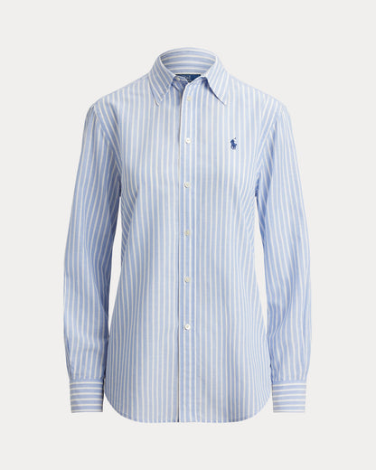 Ralph Lauren Classic Fit Striped CottonLinen Shirt