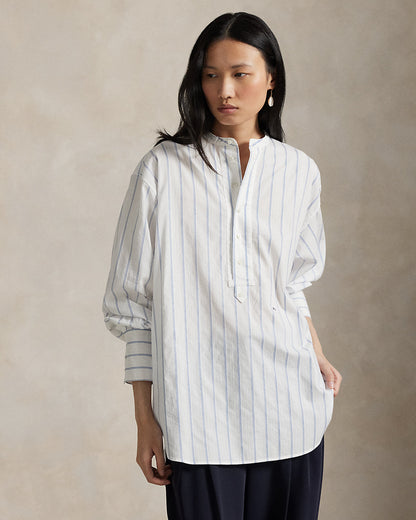 Ralph Lauren Striped Cotton Dobby Top