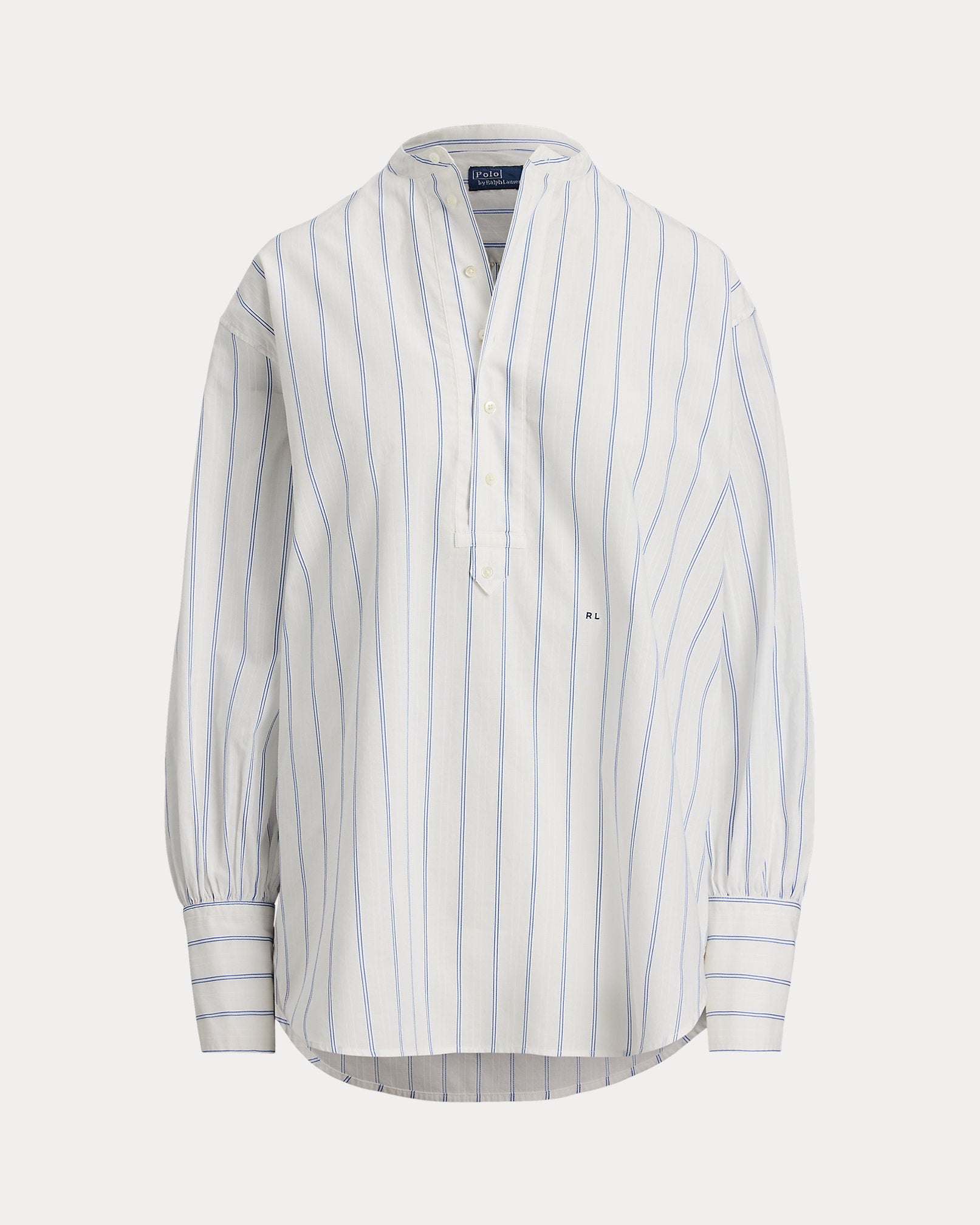 Ralph Lauren Striped Cotton Dobby Top