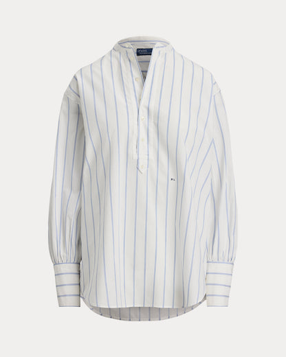 Ralph Lauren Striped Cotton Dobby Top