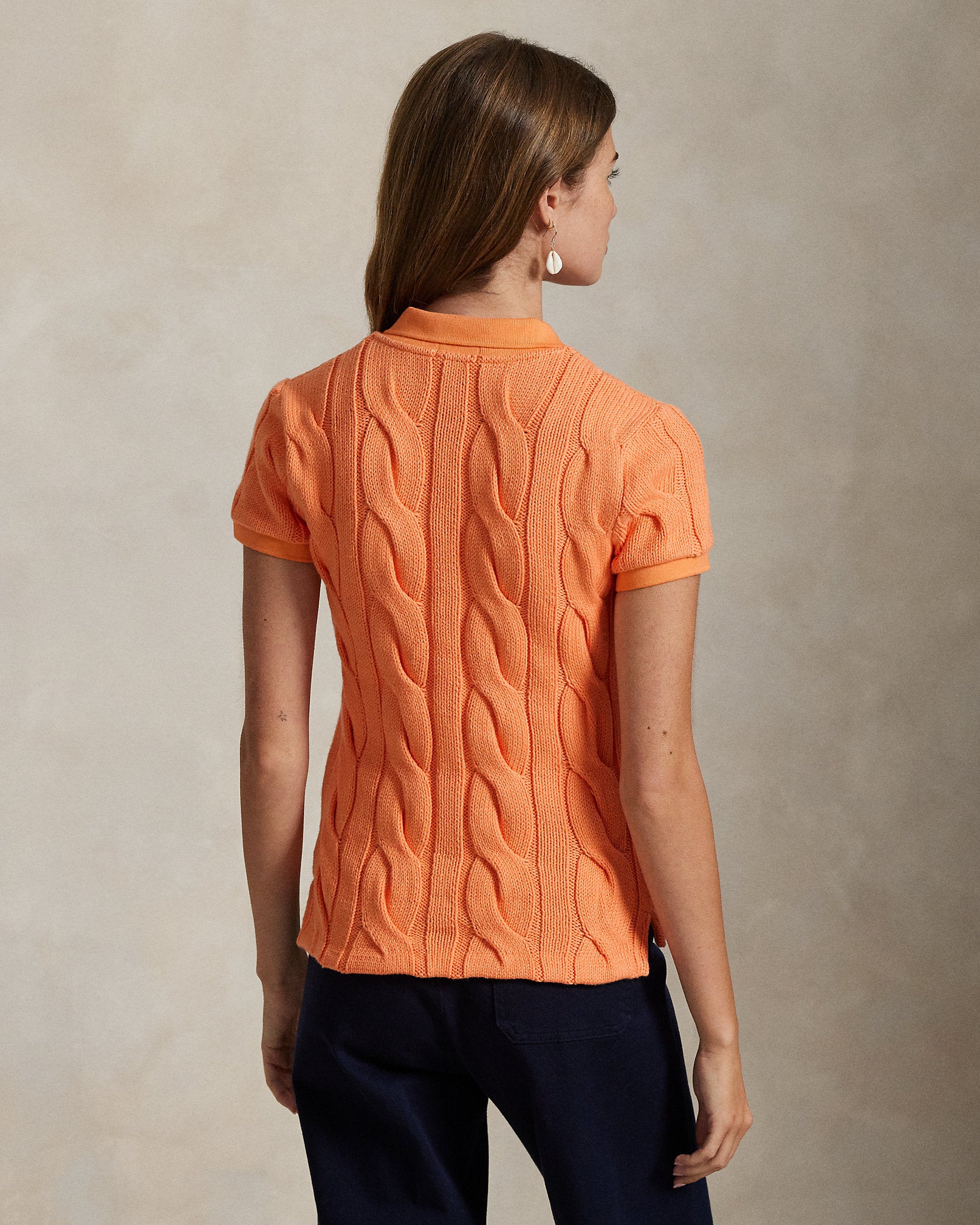 Ralph Lauren CableKnit Cotton Polo Shirt