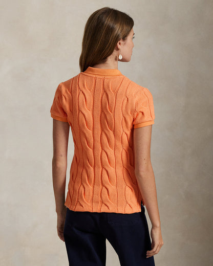 Ralph Lauren CableKnit Cotton Polo Shirt