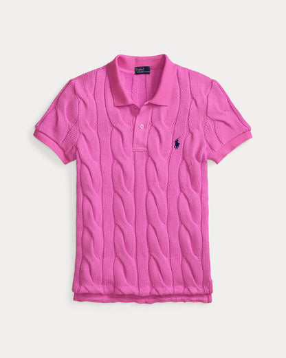 Ralph Lauren CableKnit Cotton Polo Shirt
