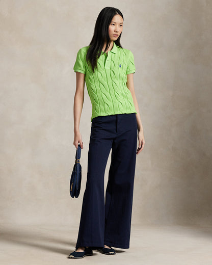 Ralph Lauren CableKnit Cotton Polo Shirt