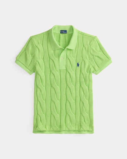 Ralph Lauren CableKnit Cotton Polo Shirt