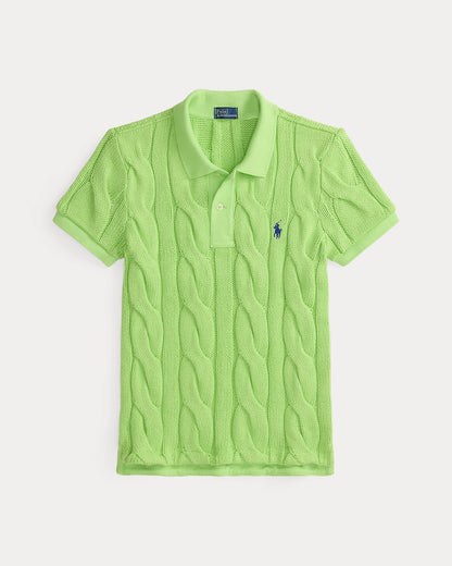 Ralph Lauren CableKnit Cotton Polo Shirt