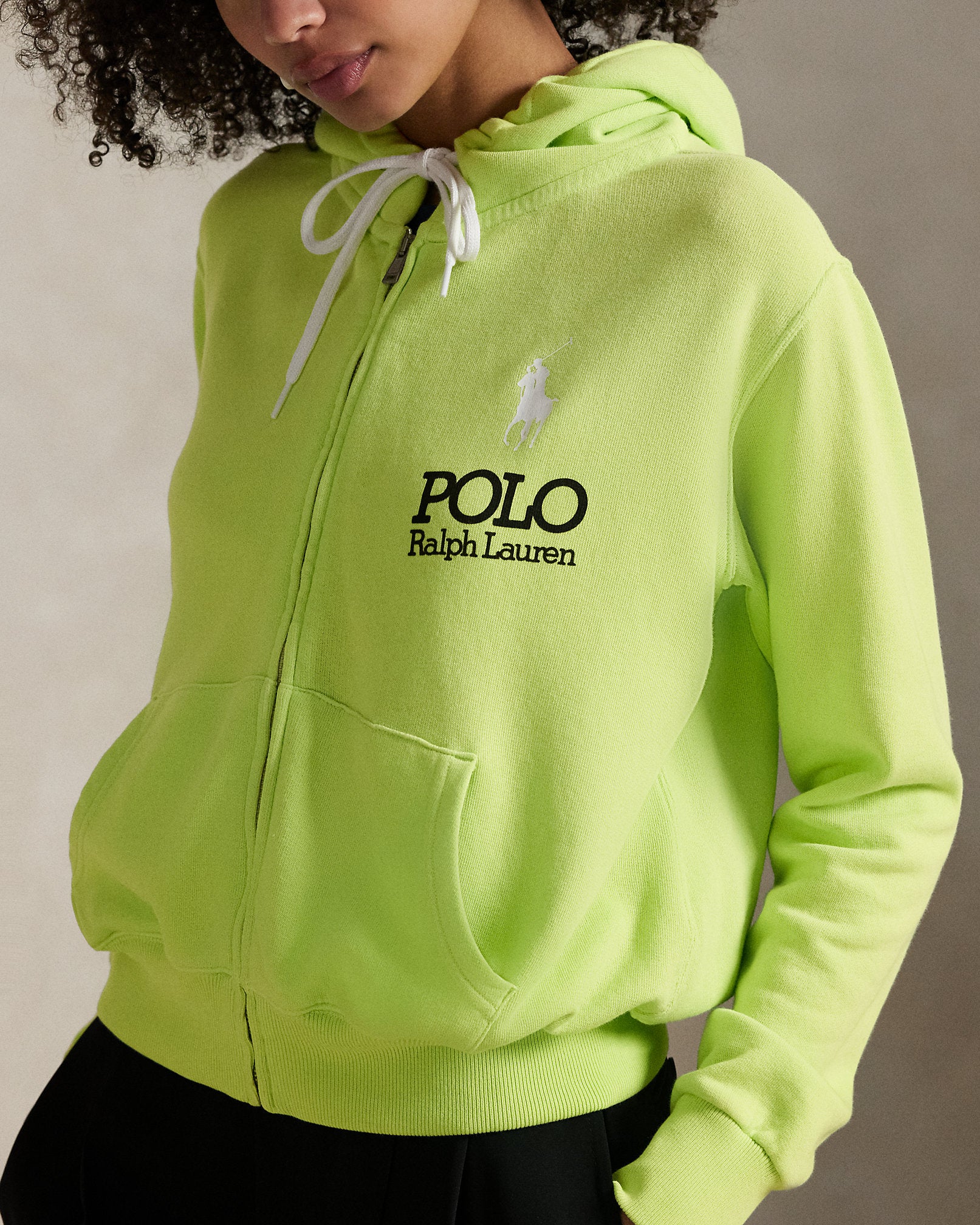 Ralph Lauren Big Pony Lightweight Fleece Zip Hoodie