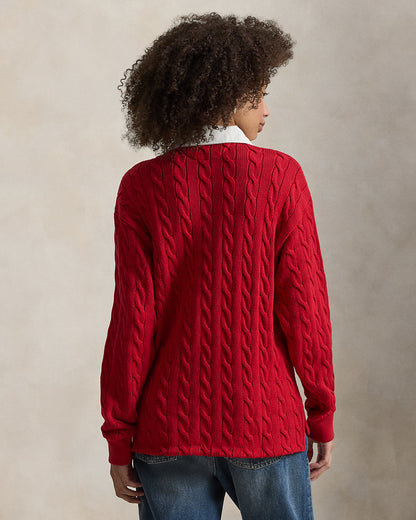 Ralph Lauren CableKnit Cotton Rugby Shirt
