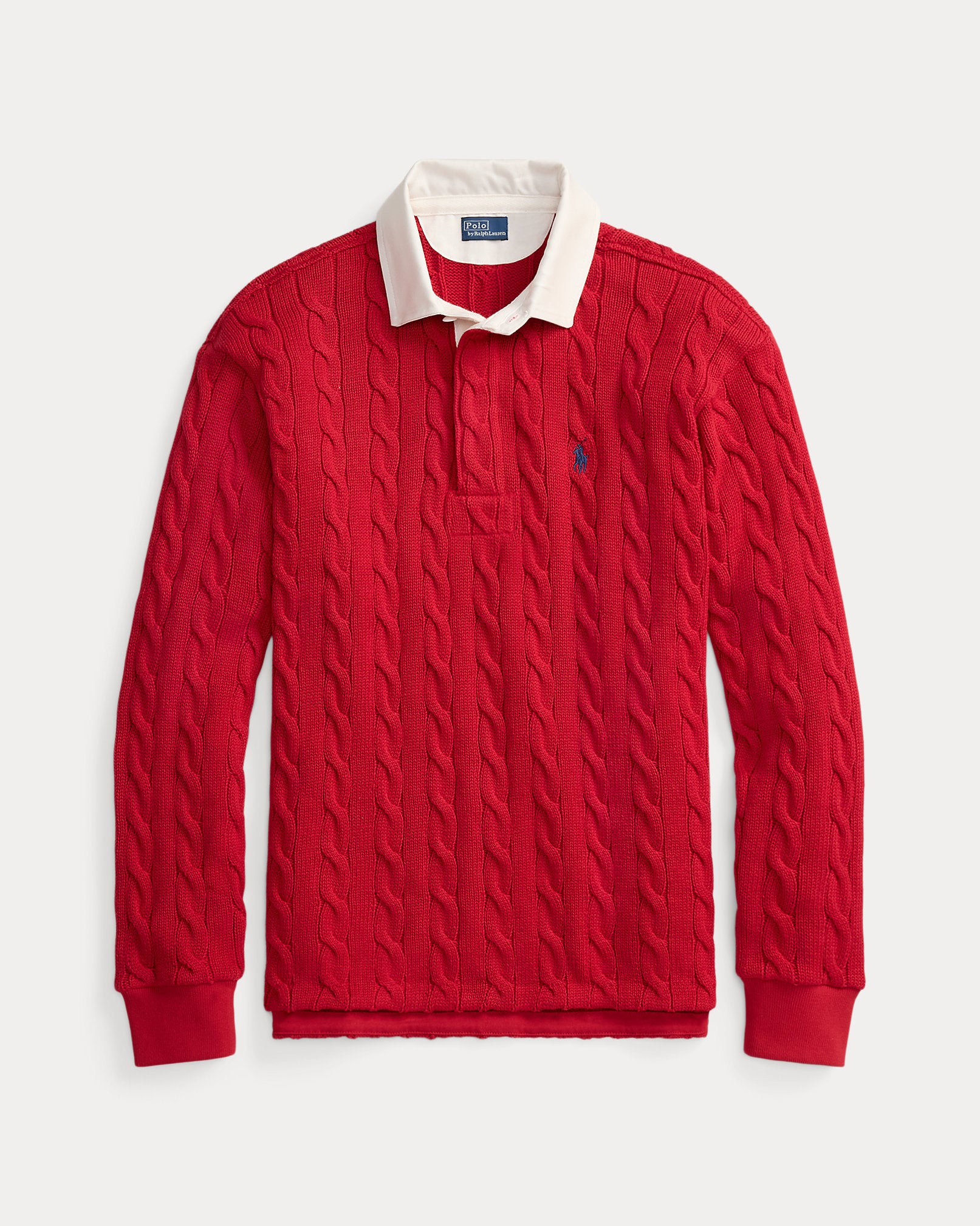 Ralph Lauren CableKnit Cotton Rugby Shirt
