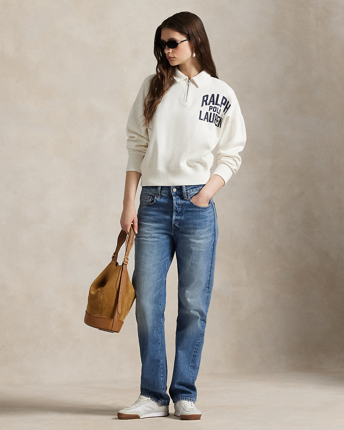 Ralph Lauren Logo Fleece QuarterZip