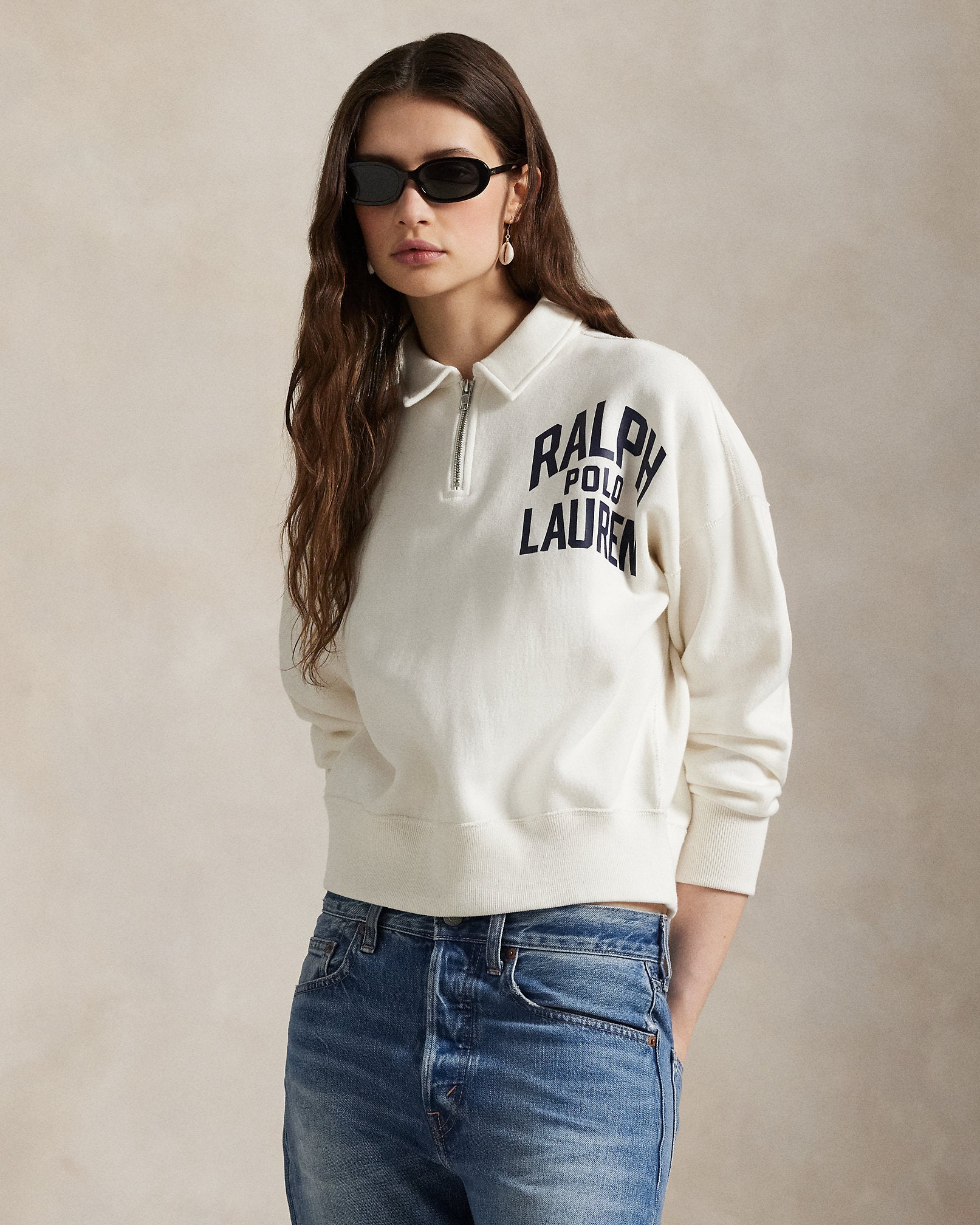 Ralph Lauren Logo Fleece QuarterZip